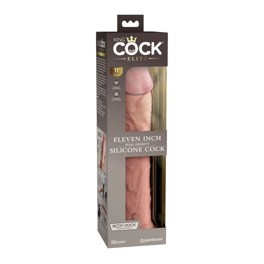 KING COCK - ELITE DILDO SILICONE REALISTA 28 CM